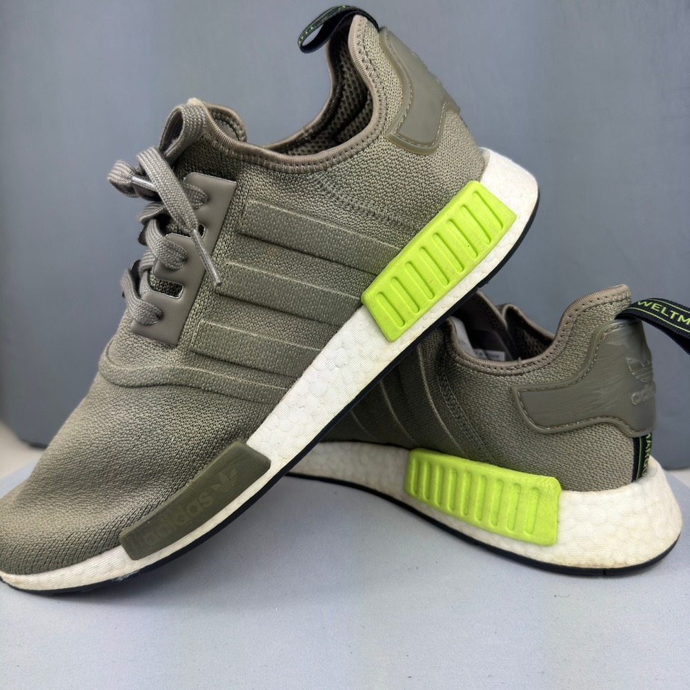 adidas NMD R1 Trace Cargo Men Size 11 Running Shoes Sneaker Solar Yellow BD7750